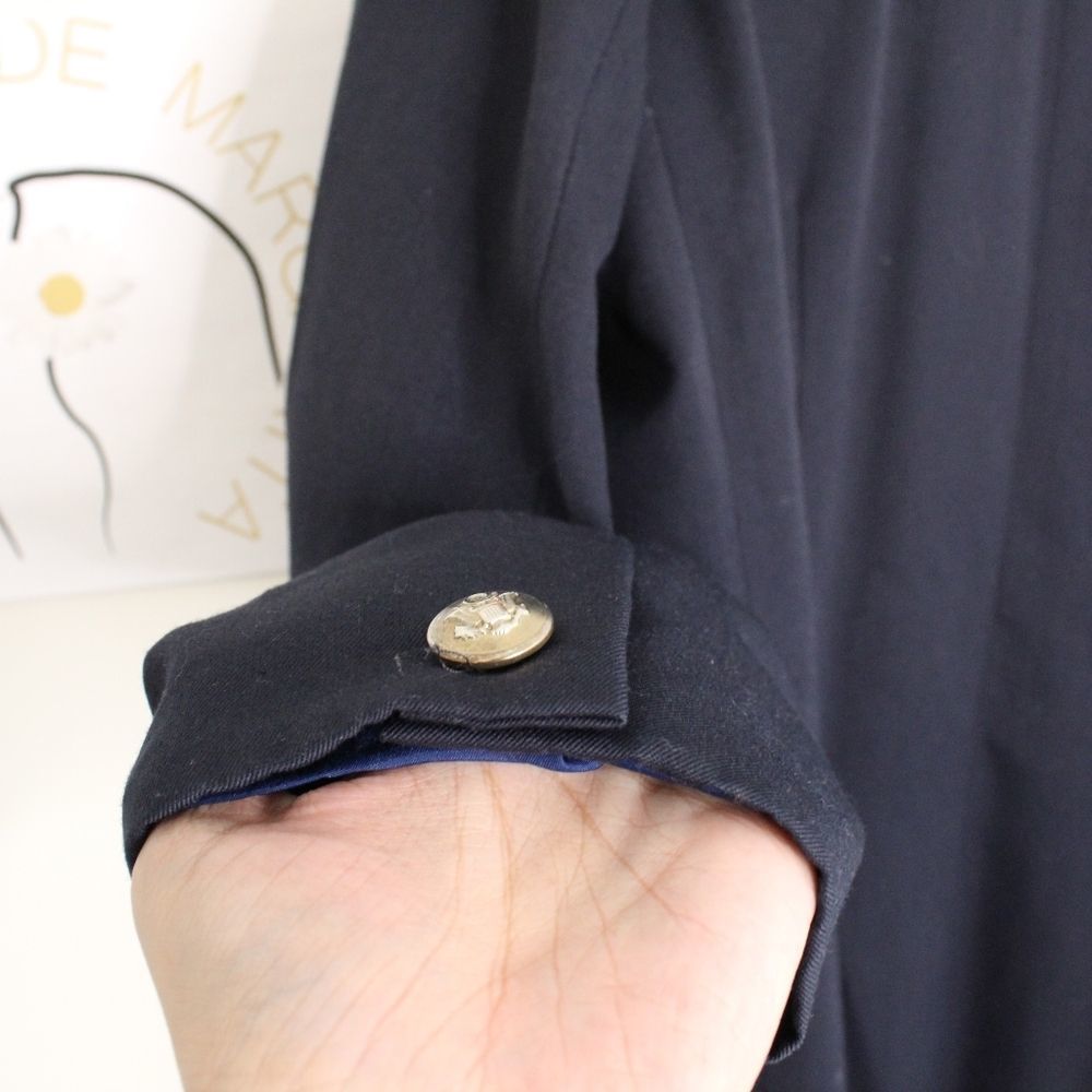 Navy vintage oversized blazer mint conditions EU16 - Picture 3 of 8
